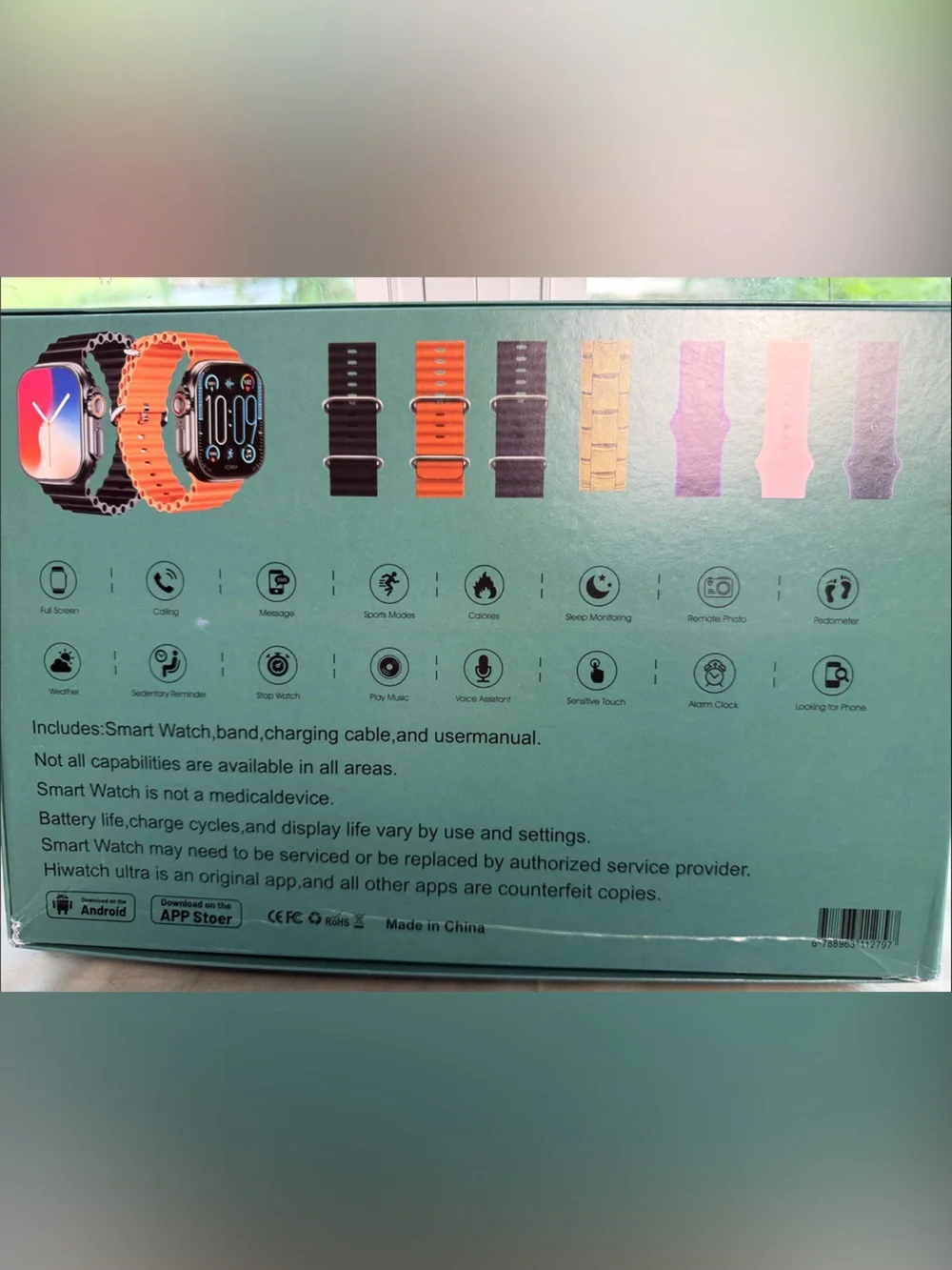 Smart Watch, bands, AI glasses, ear buds and case